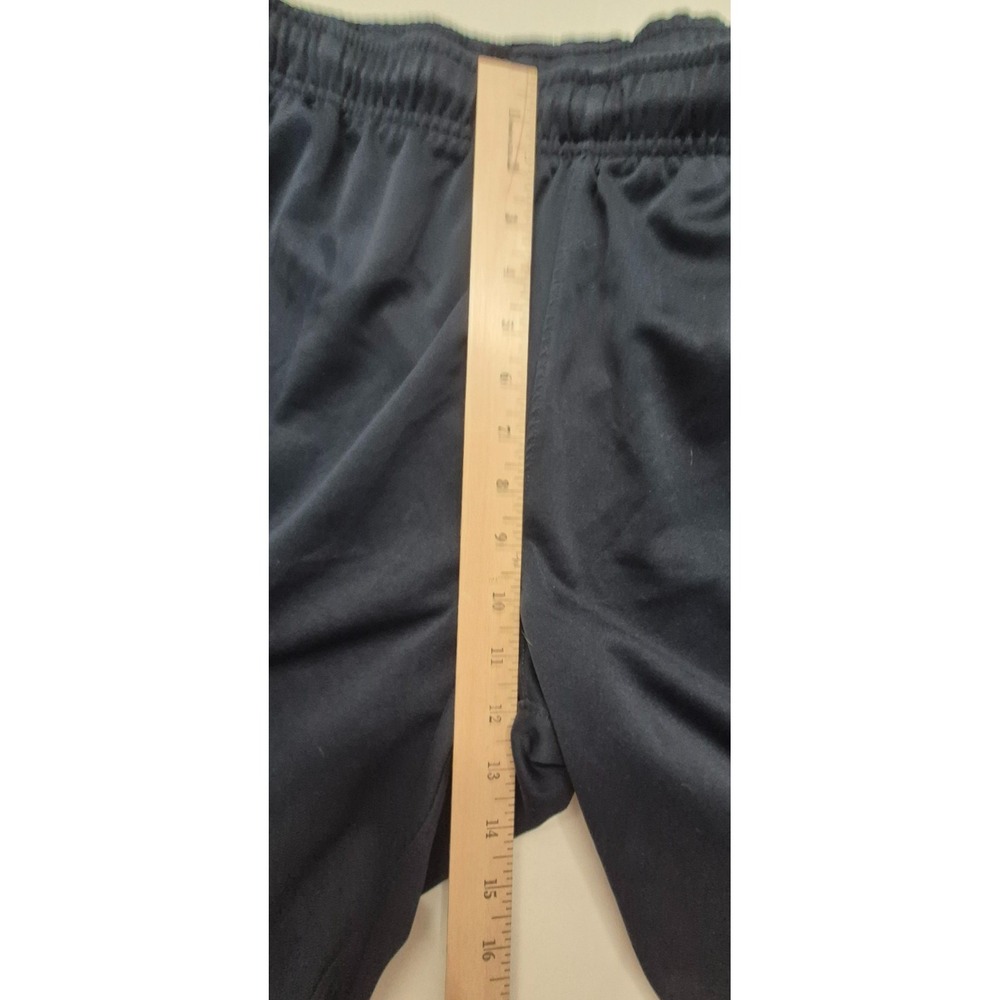 Nike men's black running‎ athletic shorts yellow strips & swoosh logo sz. XL - Picture 5 of 13